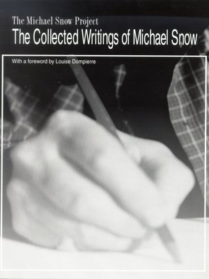 cover image of The Collected Writings of Michael Snow